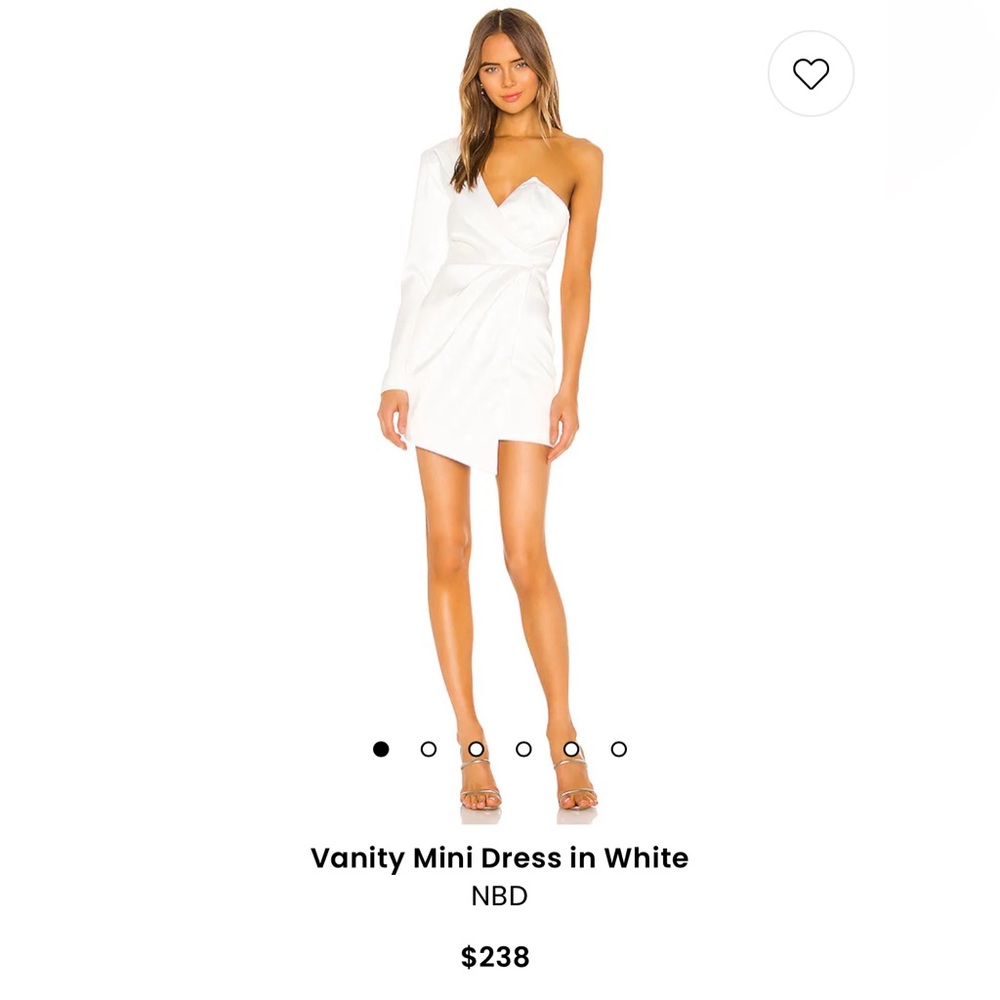 NBD Vanity Mini Dress in White